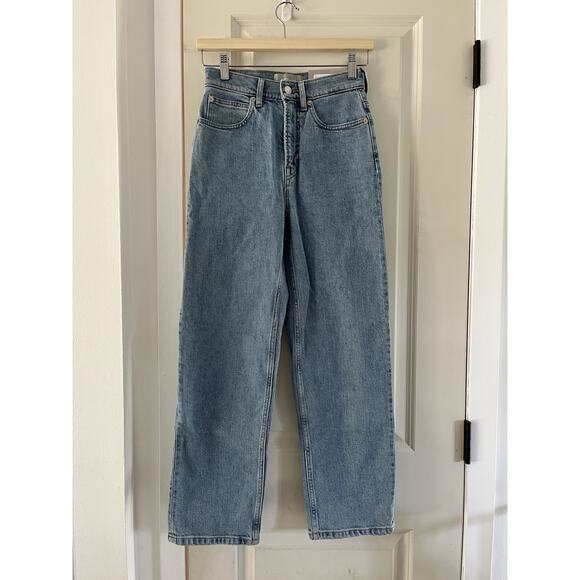 EVERLANE The Way High Jeans Women's Size 24R Light Indigo High Rise Low Stretch - Picture 1 of 14